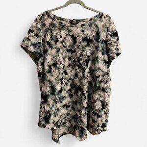 Vintage XL Simply Vera VERA WANG Blouse Y2K Shirt Floral Fairy Whimsigoth Office